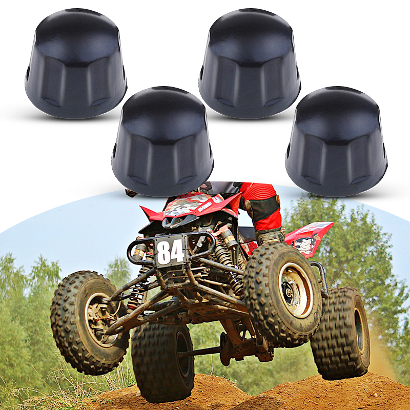 4 Pcs ATV Rubber Dust Nuts Covers Dust Protector For 50cc 70cc 110cc 125cc Quad Bike ATV Go Kart Etc ATV Accessories