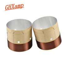 GHXAMP 51.5 Core Woofer Voice coil ASV White Aluminum For 10 inch 12 inch 15 inch Bass Coil Speaker Repair Accessories DIY 2PCS