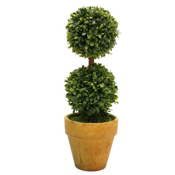 Artificial Garden Grass Wedding Arrangement Buxus Balls Boxwood Topiary Landscape Fake Trees Pots Plants