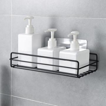 # Bathroom Shelf Corner Storage Rack Organizer Shower Wall Shelf Adhesive No Drilling Iron Kitchen Bathroom Shelve