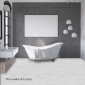 Funlife Floor Tile Stickers Waterproof For The Bathroom Peel and Stick Adhesive Marble Vinyl Flooring Laminate Living Room Decor