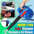 2 IN 1 900W Cordless Electric Air Blower & Suction Handheld Leaf Computer Dust Collector Cleaner Dust Sweeper Vacuums Power Tool