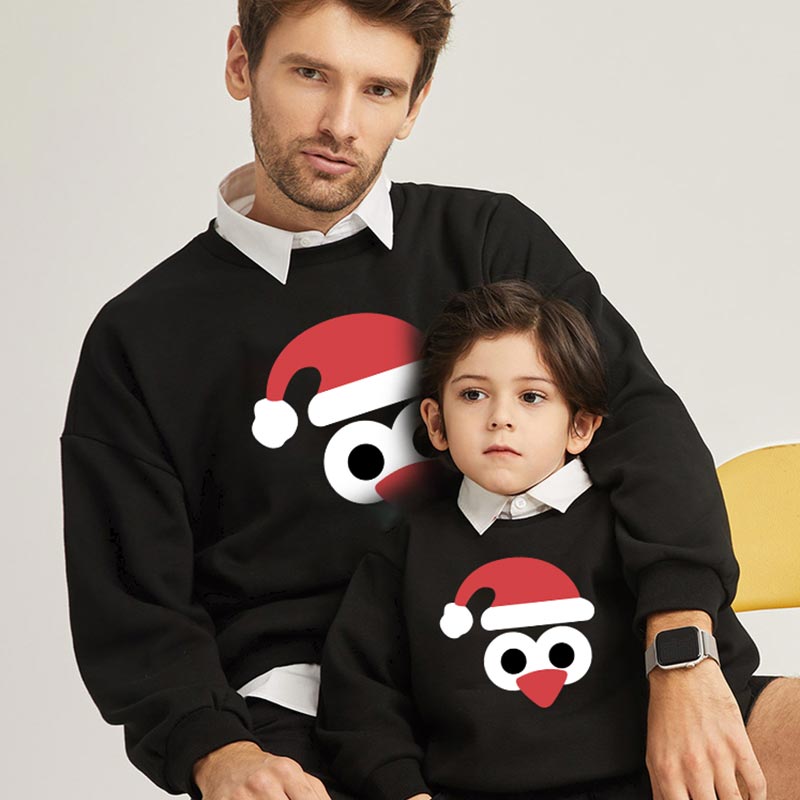 Christmas hat clothing family matching outfits mommy me baby son looking sweatshirt fashionable shirts daughter son long sleeve