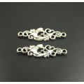 30 pcs Silver Color Flowers Connector Filigree DIY Metal Bracelet Necklace Jewelry Findings A293