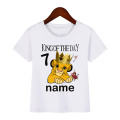 2020 Number 1-10 Lion King Birthday Boys Shirts Boy's Simba Shirt Baby Girls Clothes Short Sleeve Tee Tops For 2-9 Years Olome99