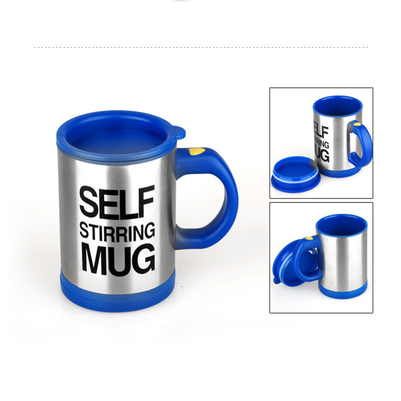 Drinkware 400ml Mugs Automatic Electric Lazy Self Stirring Mug Cup Coffee Milk Mixing Mug Smart Stainless Steel Mix Cup