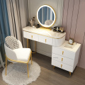 Light Luxury Home Dressers Nordic Ins Princess Dressing Table Bedside Table One Bedroom Furniture Backrest Dressing Chair
