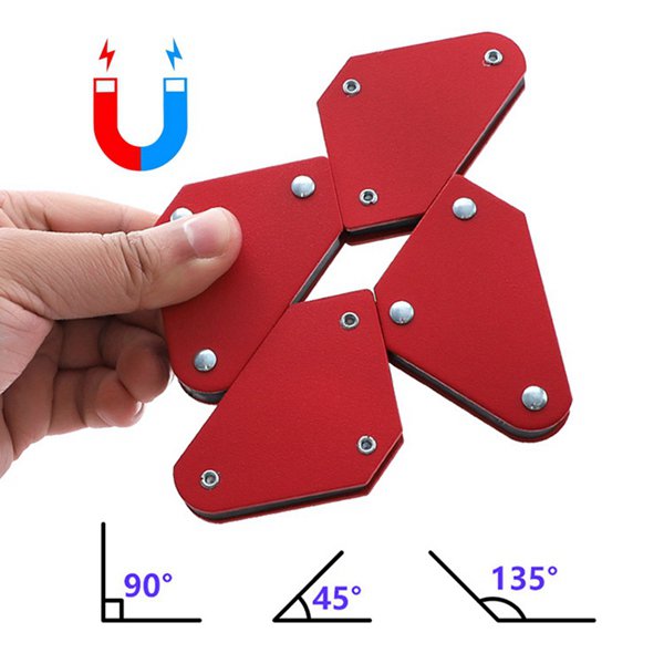 4 Pcs Magnetic Welding Holder Angle Soldering Locator Tools 45° 90° 135° Corner for Holder and Positioner In Welding