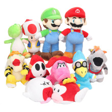 15cm Super Mario Bros Yoshi Boo Ghost Long Tongue White Mushroom mario plush toys Soft Stuffed Plush Doll kids