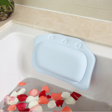 Cushioned Bath Tub Spa Pillow Suction Cups Relaxing Bathtub Bath Pillow