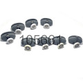 set of 8 x Top & Bottom Single Butterfly Shower Door Rollers/Runners/Wheels 25mm wheel diameter, 4 Top and 4 Bottom..