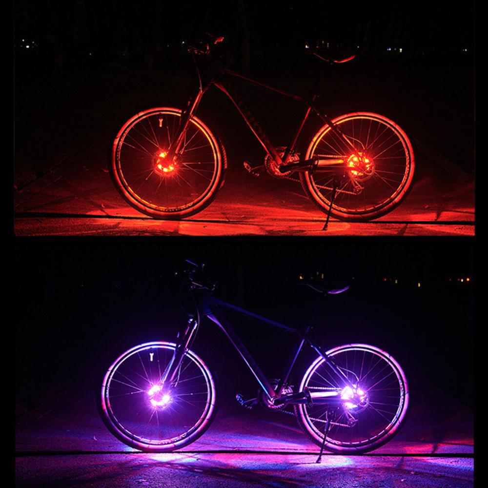 Bicycle Hub Lights for Kids Balance Bike USB Rechargeable LED Bicycle Bicycle Spoke Lights Safety Warning Light Hub Accessoies