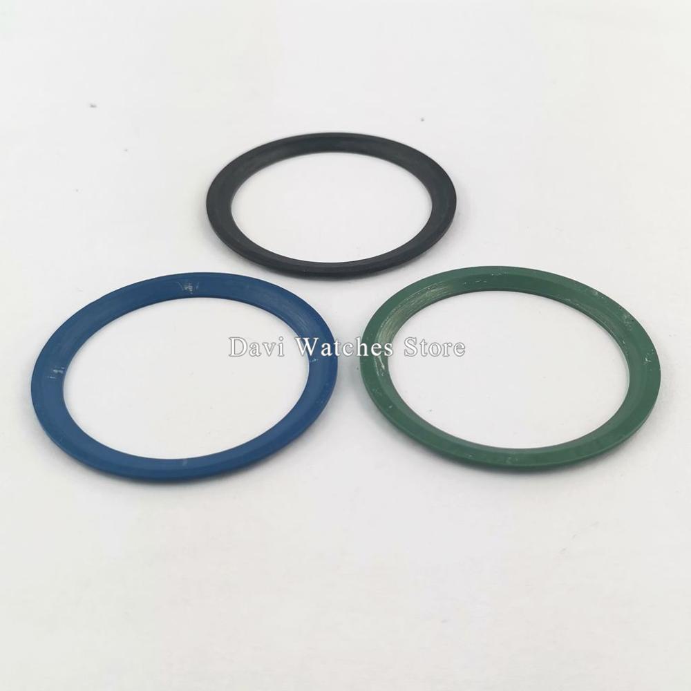 Watch Bezel Insert 38mm Super Luminous Black/blue/green Ceramic Bezel Ring Insert Watch Parts Fits For 40mm GMT Watches