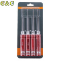 4pcs HSS Ball Screwdrivers Tool Kit 0.05 1/16 3/32 5/64 Inch Screwdriver Repair Tool For Models Of Cars, Helicopters, Planes