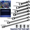 Aquarium Fish Tank Light Blue/White Bar Submersible Waterproof Lamp Decor Underwater Light 30-120cm Adjustable Dimmable Light