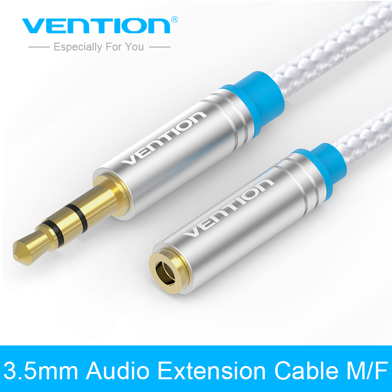 Vention Jack 3.5mm Male to Female Audio Cable Headphone Aux Audio Extension Cable 3m 5m for Computer Headphone Cellphone MP4