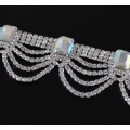 10Yards AB Crystal Rhinestone Chain Trim Diamond Trimming Luxury For Wedding Belt