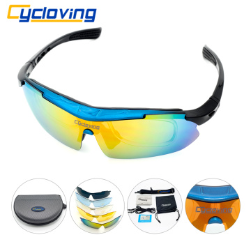 Cycloving Cycling Sunglasses sport sun glasses TR90 Glasses Set Men/Women Eyewear MTB Bicycle bike goggles