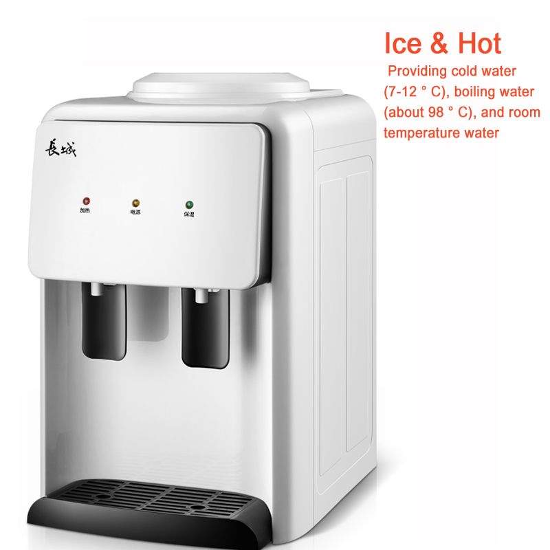 C,Home Desktop Mini Warm&Hot Water Dispenser Pushing Switch Convenient Getting Water Energy-saving Water Heating Machine