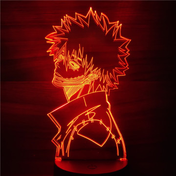 Dabi My Hero Academi 3D Night Light Bedroom Decor Lamp Home Decoration Lampara Creative Anime Figures Lights Christmas Gift