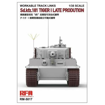 Rye Field Model RM-5017 1/35 Workable Track Links for Tiger I Late Production Model Kit