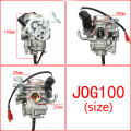 Motorcycle / Scooter JOG100 SRZ100 Dual cable Carburetor for Yamaha 100cc JOG 100 Fuel System Spare Parts Qiaoge