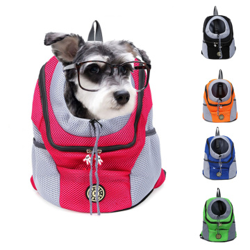Pet Dog Carrier Backpack Double Shoulder Portable Breathable Travel Pet Bag Outdoor Puppy Dog bag for Small and medium dogs