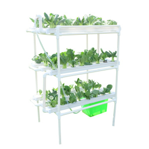 Indoor square pipe 3 layer hydroponic system