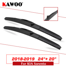 KAWOO For Kia Sorento Car Soft Natural Rubber Clean The Windshield Wipers Blades Model Year From 2018 2019 Fit U Hook Arm