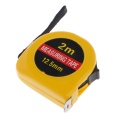 Mini 2m Retractable Tape Measure Ruler Tool Builders Home DIY Garage Ruler Yellow
