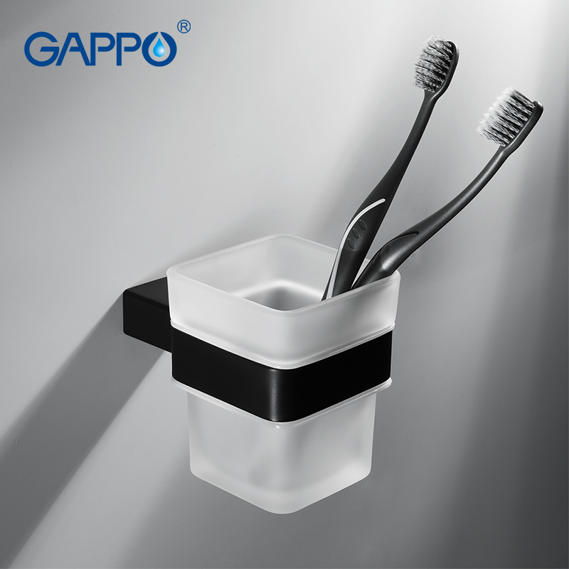GAPPO Cup Tumbler Holders wall mounted glass Holders bathroom accessories hardware hanging storage holder