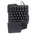 One-handed Gaming Keyboard Mechanical Ergonomic Game Keypad 35Keys LED Backlit Mobile Phone Ergonomic Keyboard