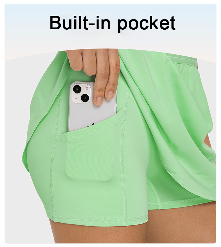 women's golf skort with pockets