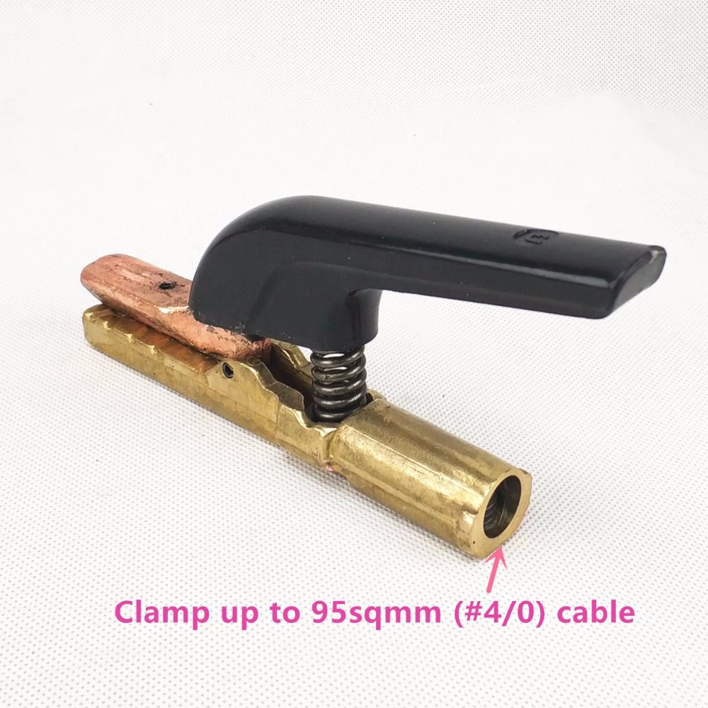 Professional 500A Stick Welding Electrode Clamp Forged Brass MMA ARC Welding Electrode Holder