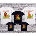Lion King Birthday Family Matching T-Shirts Lion King Party Shirt Matching Family Outfits Gift, Customized with Any Name and Age