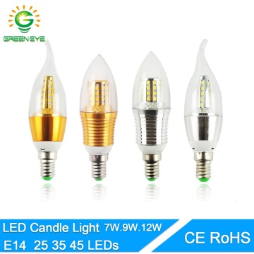 Led bulb E14 Aluminum 3W 6W 9W 12W Led Lamp AC 220V LED Candle Bulb Cool Warm White Lampada Bombillas Lumiere Lampara led light