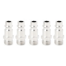 5 Pcs Euro G1/4 Male Thread Air Line Hose Fitting Connector Quick Release Tools #Aug.26