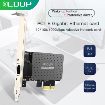 EDUP 1000Mbps Gigabit Ethernet PCI E Network Card PCI Express Expansion to RJ45 LAN Adapter Controller Built-In RJ45 Port Gaming