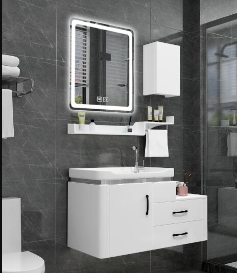 Bathroom smart bathroom cabinet combination Modern minimalist small-sized washbasin sink washstand bathroom set