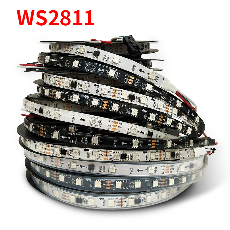 WS2815 WS2812B WS2811 LED Strip WS2812 5050 Lamp Beads Neon Smart Pixel Addressable Programming RGB full Color LED Strip