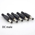 10Pcs DC Power DC Male DC Female Connectors Dc Jack Plug Adapter Cctv Camera Security System 2.1*5.5MM for DIY Cctv Accessories
