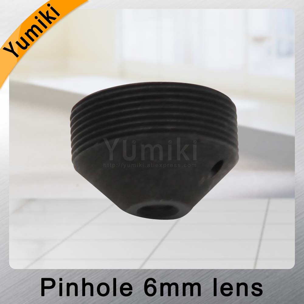 Yumiki infrared night vision camera 1.3MP pinhole lens 6mm F2.0 M12 thread CCTV lens for surveillance camera