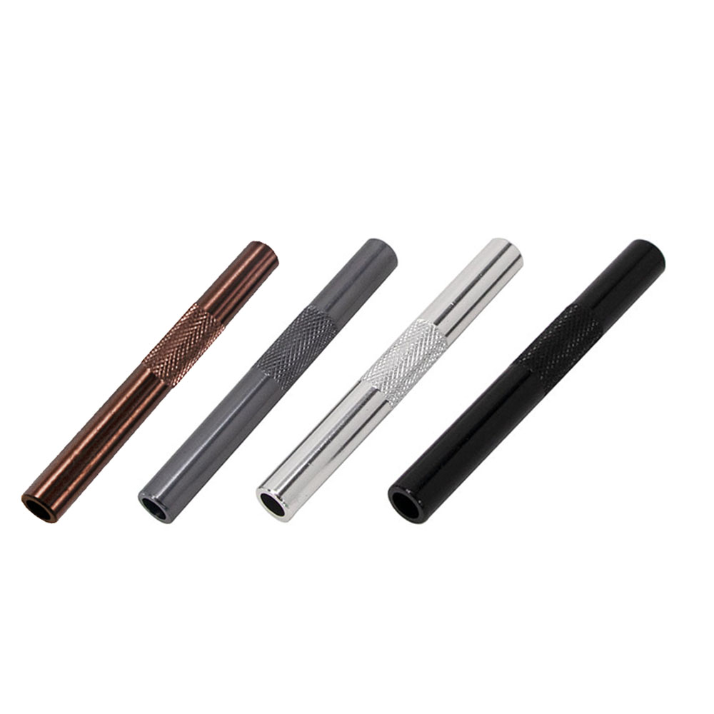 3PCS/lot 70mm Metal Snuff Snorter Hose Tube Sniffer Aluminum Pen Style Snuff Snorter Dispenser Smoke Pipe Accessories