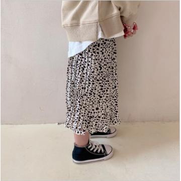 2021 Wholesale New Girls Leopard Skirt Autumn Cotton Fashion Girls Skirts 2-8 years QV419