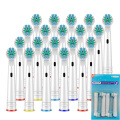 16/20pcs Electric Toothbrush Replacement Brush Heads for Oral B Sensitive Brush Heads Soft Bristles D25 D30 D32 4739 3709