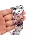 Ransitute R882 Cat Lanyards Id Badge Holder Keychain ID Card Pass Gym Mobile Badge Holder Lanyard Key Holder