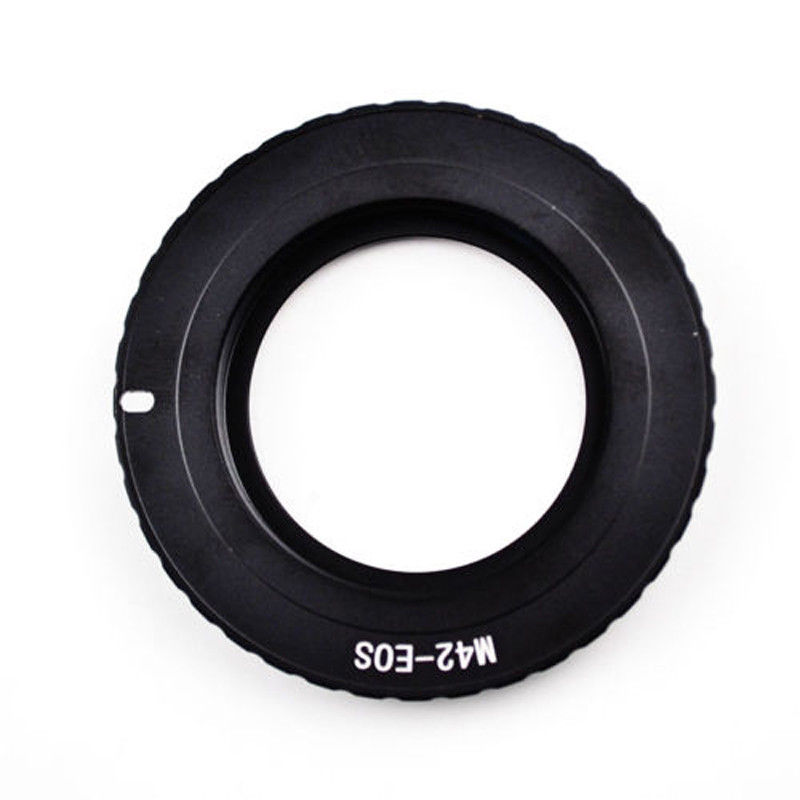 New High Quality Lens Adapter Black For M42 Chips Lens to Canon EOS EF Mount Ring Adapter AF III Confirm