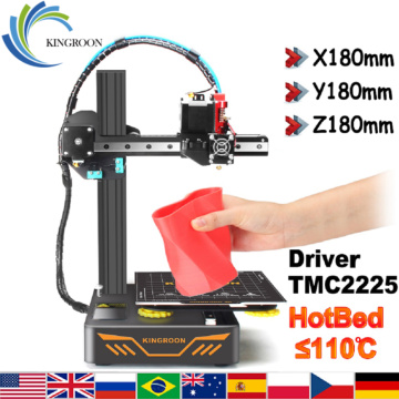 KINGROON KP3S DIY 3D Printer Kit impressora 3d Upgraded Direct Extruder TMC2225 Driver Double Metal Guide Rail 180*180*180mm