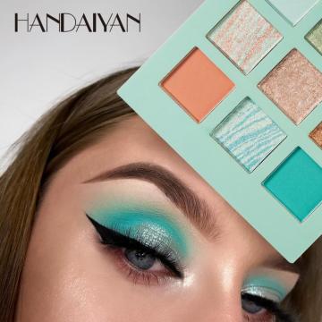 HANDAIYAN Matte Eye Shadow Palette Glitter Eyeshadow Palette Waterproof Long-lasting Glitter Shimmer Eyeshadow Pigments TSLM2