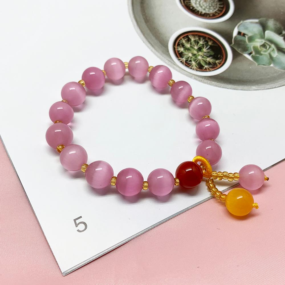 10mm Natural Stone Beaded Bracelet Multi-colored Fashion Jewelry for Women Bracelet Bangle Wholesale Gifts for the New Year